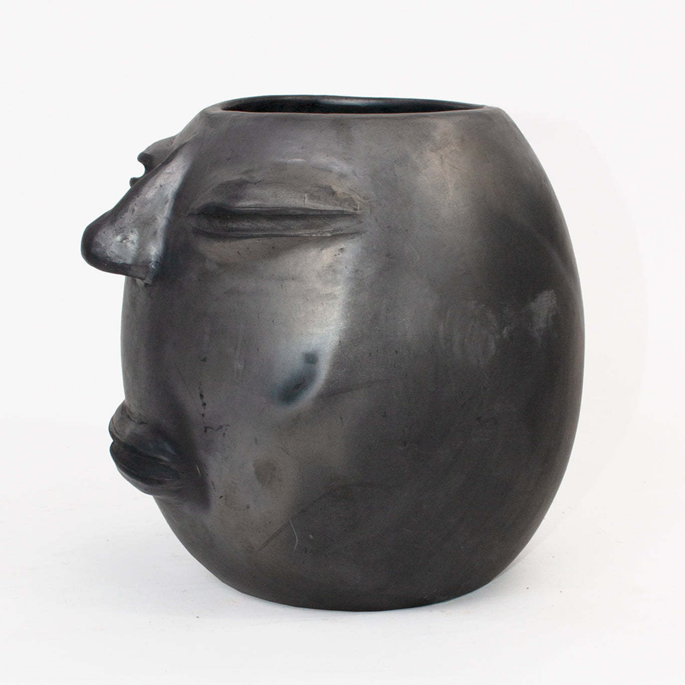 Maceta Rostro de Barro Negro