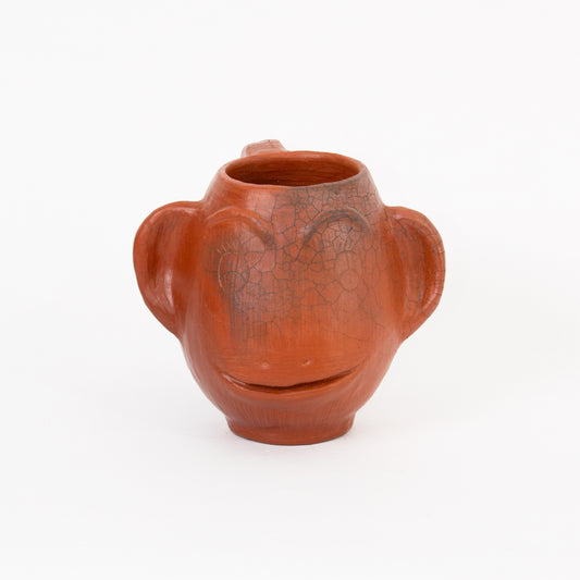Taza Mono Barro Bruñido